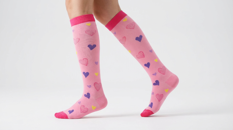 Stretch-Bein-Fitness-Kompressionsstrümpfe