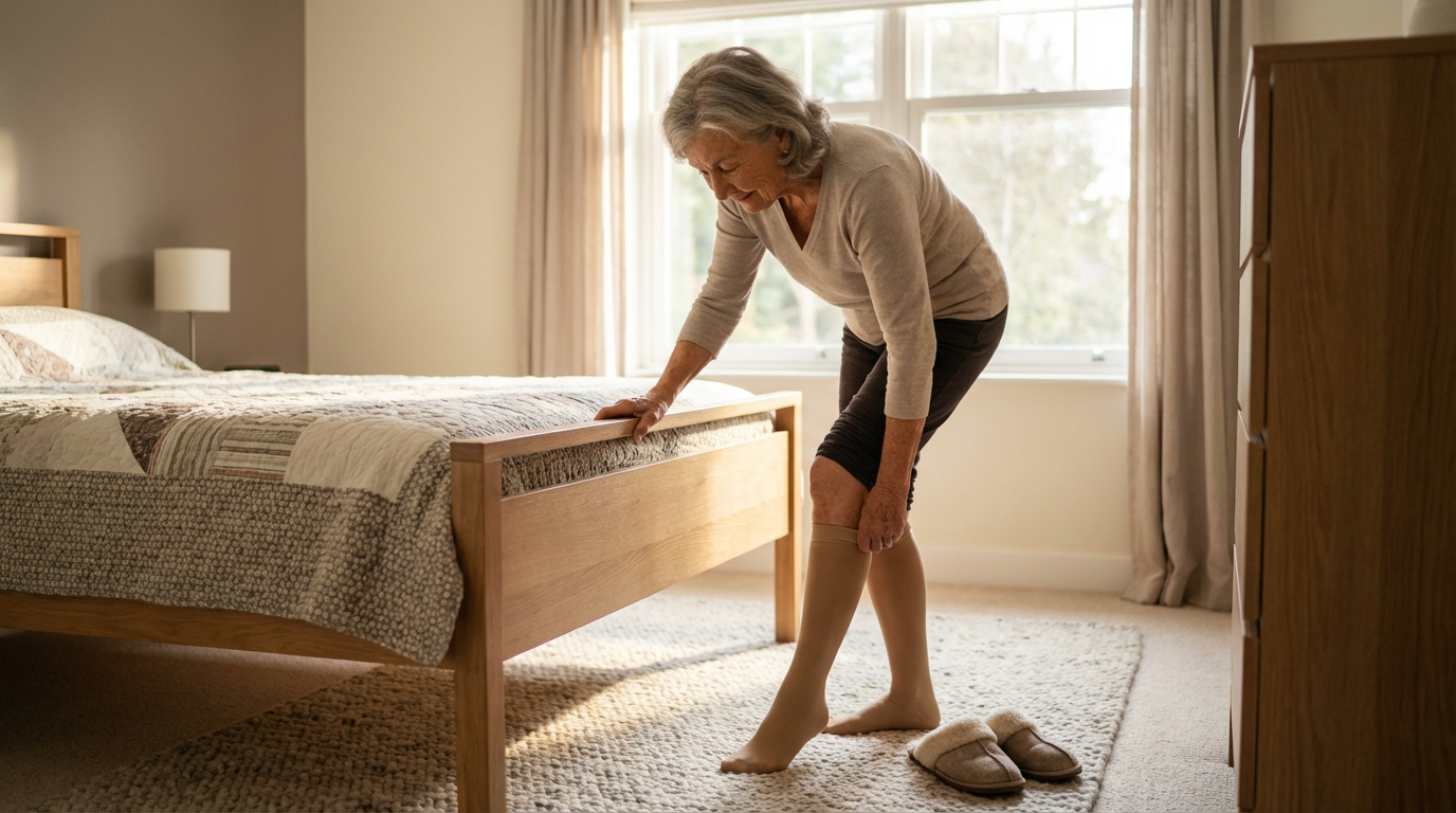 Medizinische Kompressionsstrümpfe gegen Krampfadern Elastische Kompression