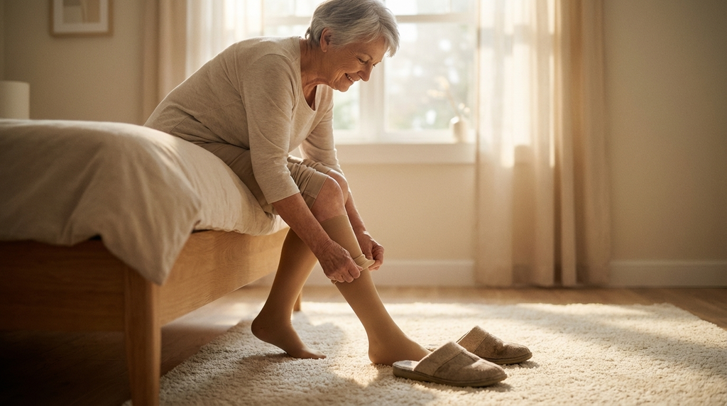 Medizinische Kompressionsstrümpfe gegen Krampfadern Elastische Kompression