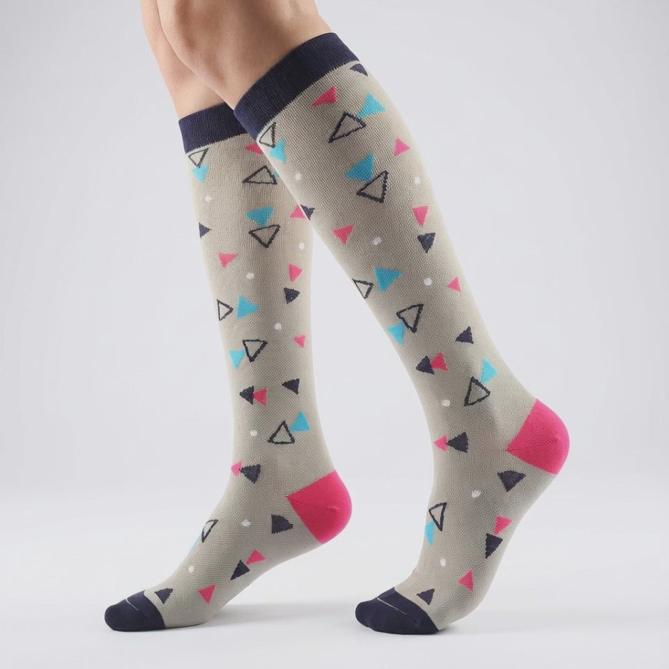 Stretch-Bein-Fitness-Kompressionsstrümpfe